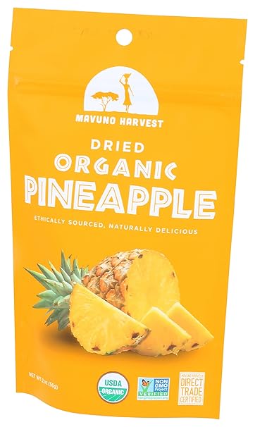 Dried Pineapple Fruit Organic 2oz