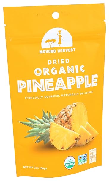 Dried Pineapple Fruit Organic 2oz