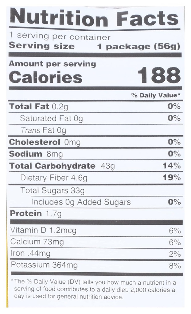 Dried Pineapple Fruit Organic 2oz