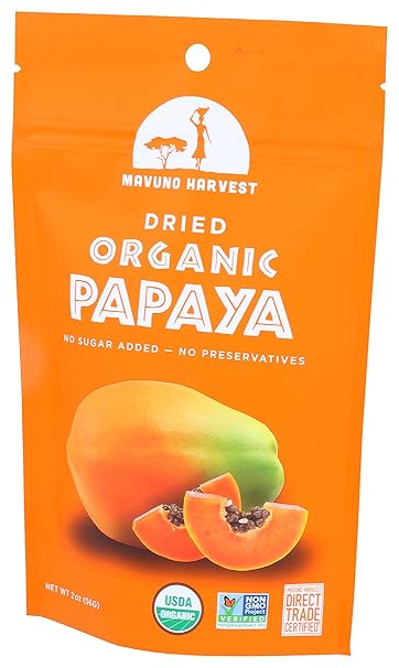 Dried Papaya Organic 2oz