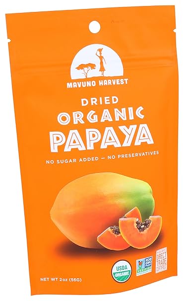 Dried Papaya Organic 2oz