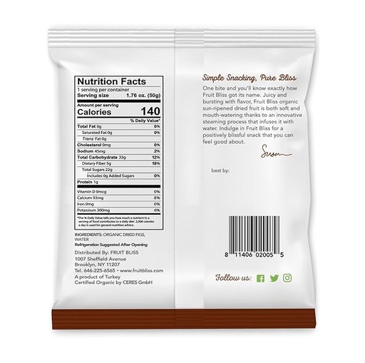 Dried Figs Organic 1.76oz