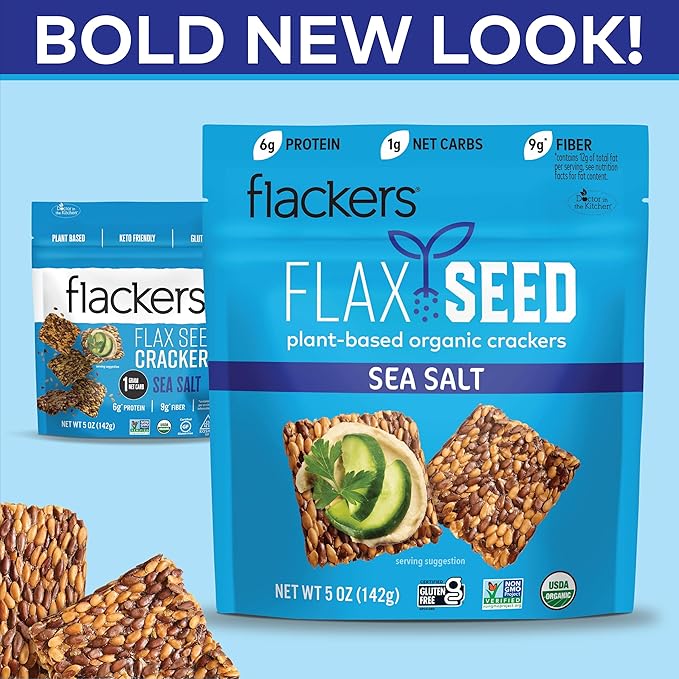 Sea Salt Flax Seed Crackers 5oz