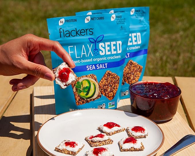 Sea Salt Flax Seed Crackers 5oz