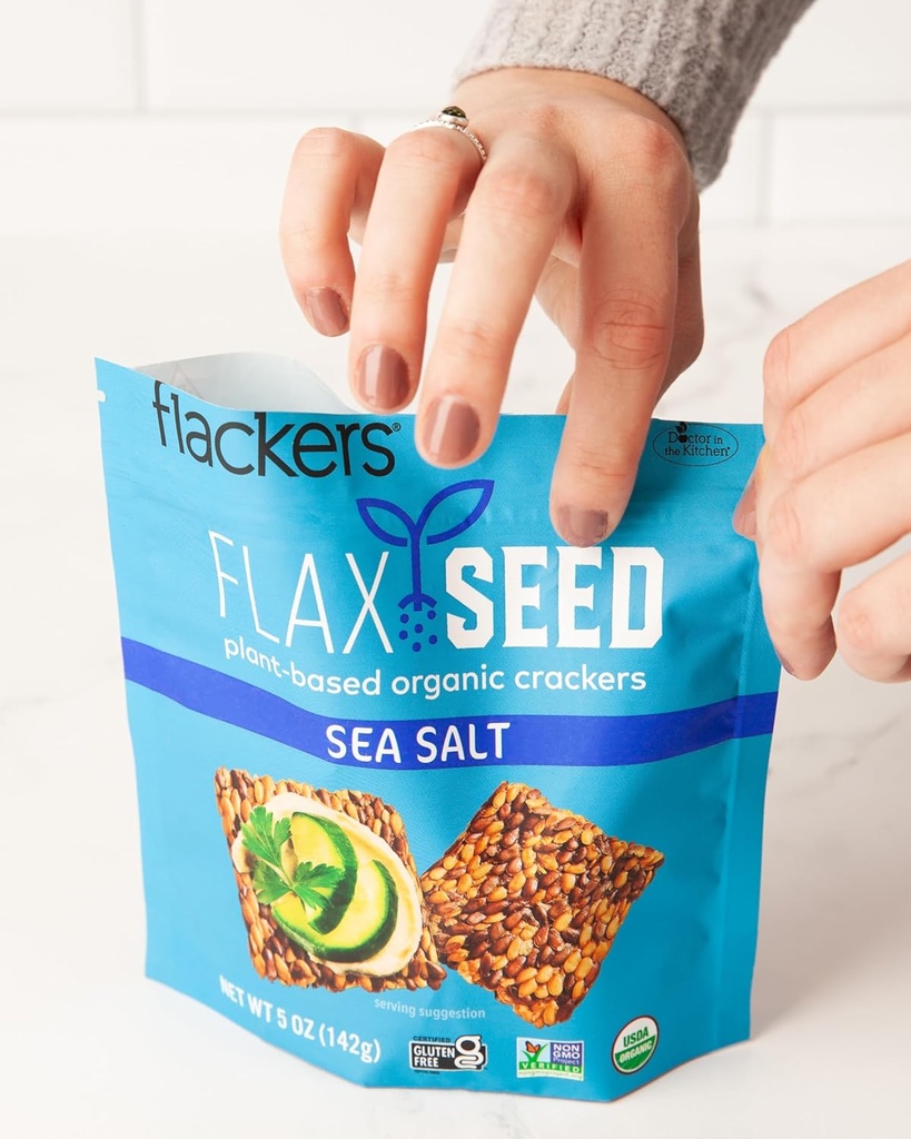 Sea Salt Flax Seed Crackers 5oz
