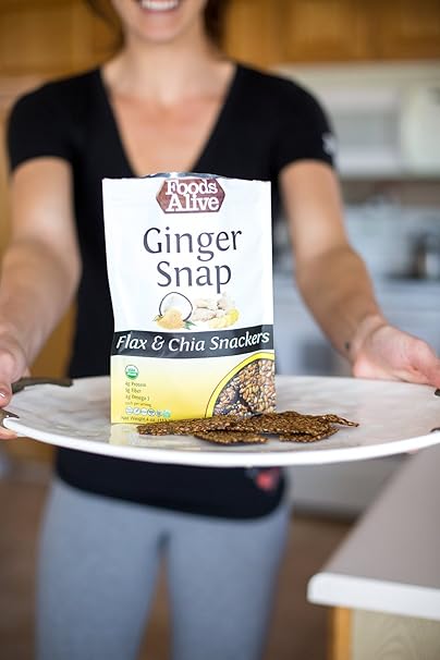 Ginger Snap Flax Crackers 4oz