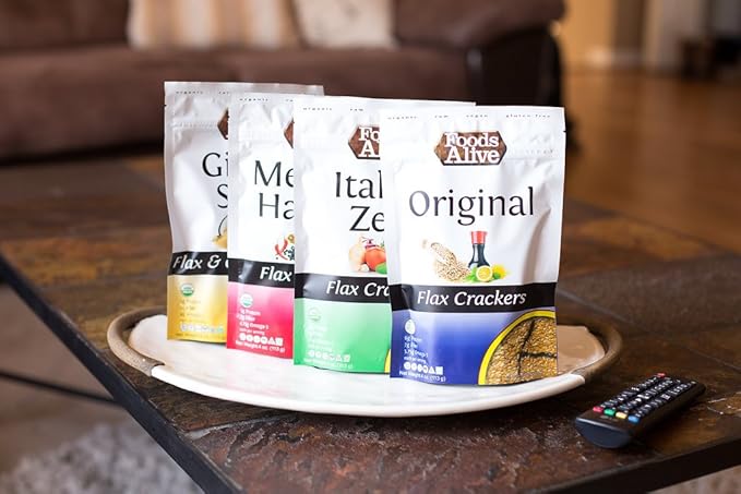 Ginger Snap Flax Crackers 4oz
