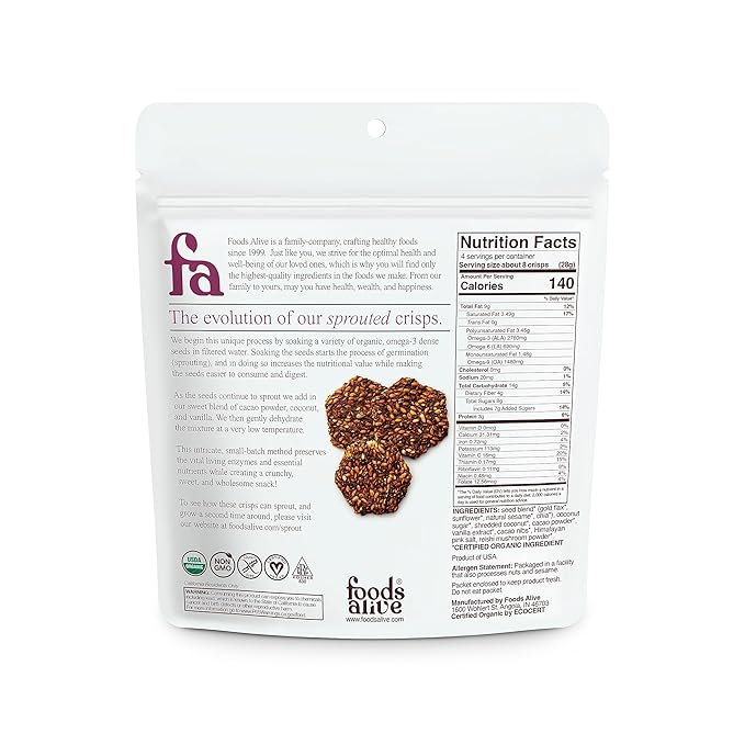 Organic Coco-Coconut Sprouted Crisp 4oz