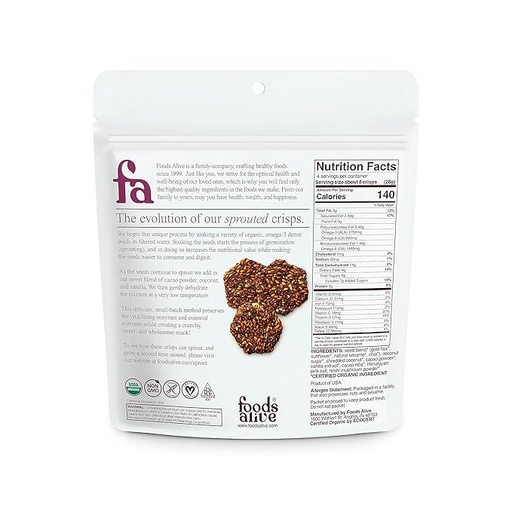 Organic Coco-Coconut Sprouted Crisp 4oz