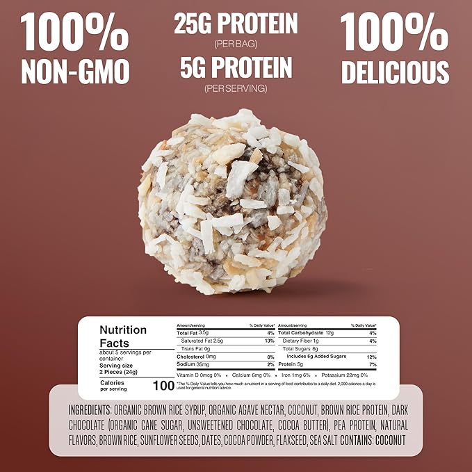 GF Dar Chocolate & Coconut Bites 4oz
