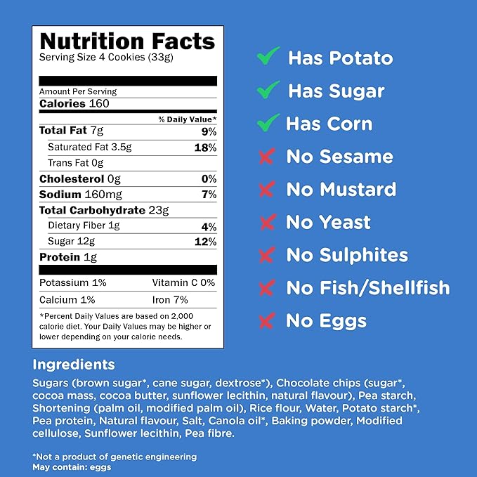 Montanas Chocolate Chip Cookies 8oz