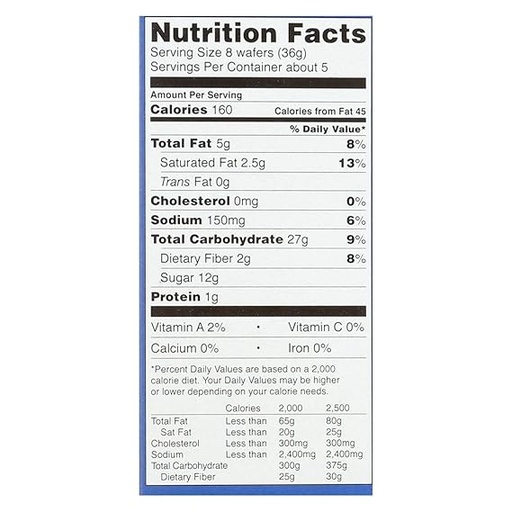 Vanilla Wafer G/F 6.3oz