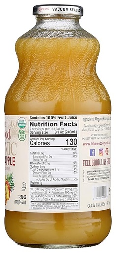 Pure pineapple Juice 32oz