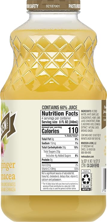 Lemon, Ginger,Echinacea Juice 32oz