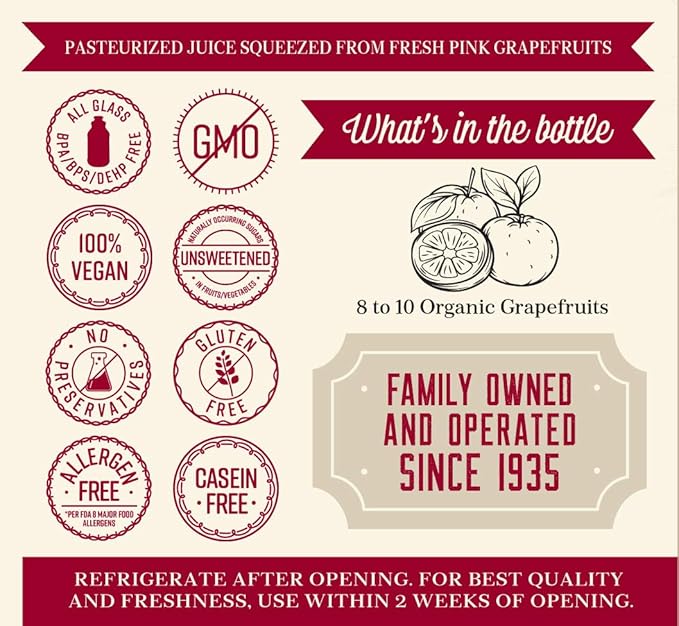 Organic Pure Pink Grapefruit 32oz