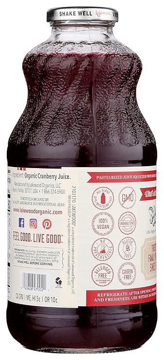 Pure Cranberry Juice 32oz