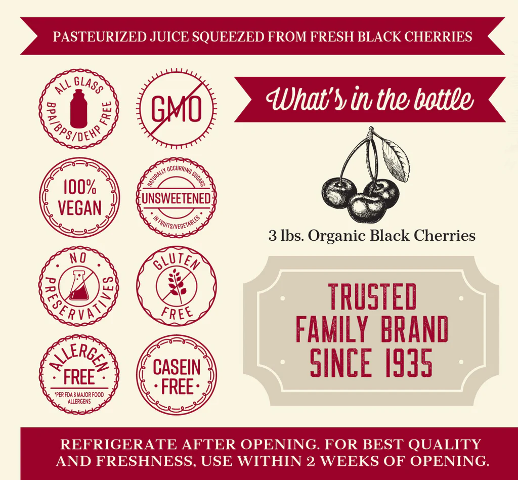 Black Cherry Juice Organic 32oz