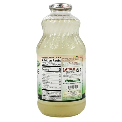 Pure Aloe Juice Organic 32oz