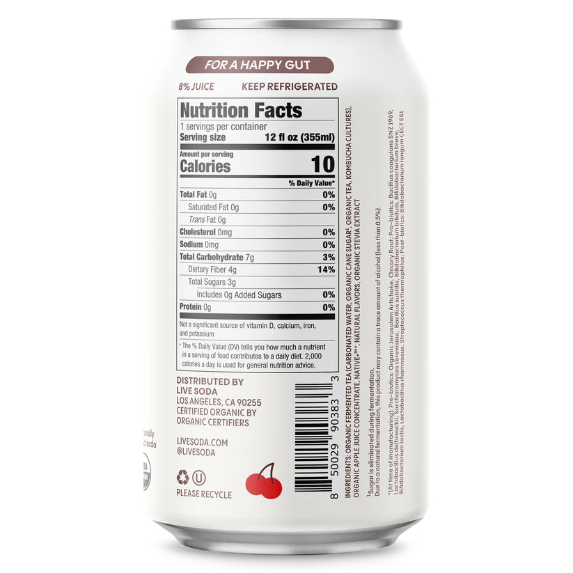 Spicy Cherry Berry Kombucha 12oz