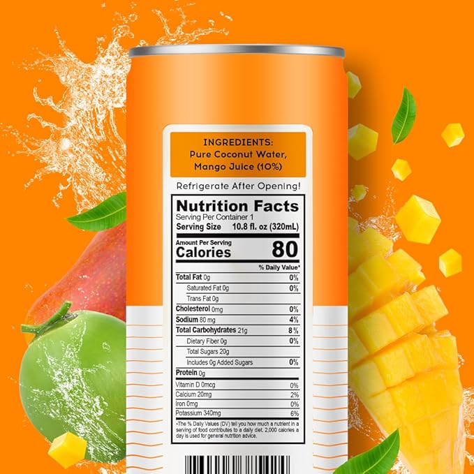 Pure Coconut Mango Water 11fl oz