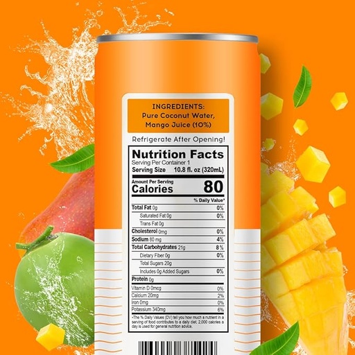 Pure Coconut Mango Water 11fl oz
