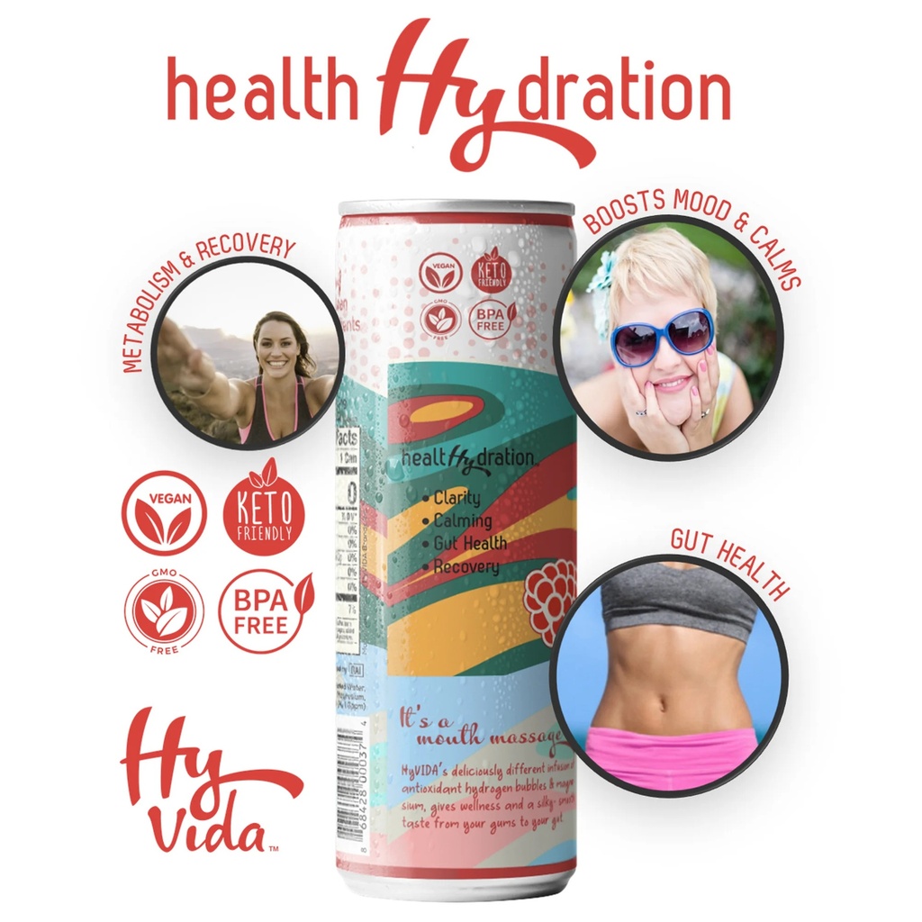 Hydrogen Infused Raspberry 12fl oz