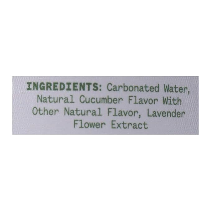 Lavender & Cucumber Sparkling Water 12oz