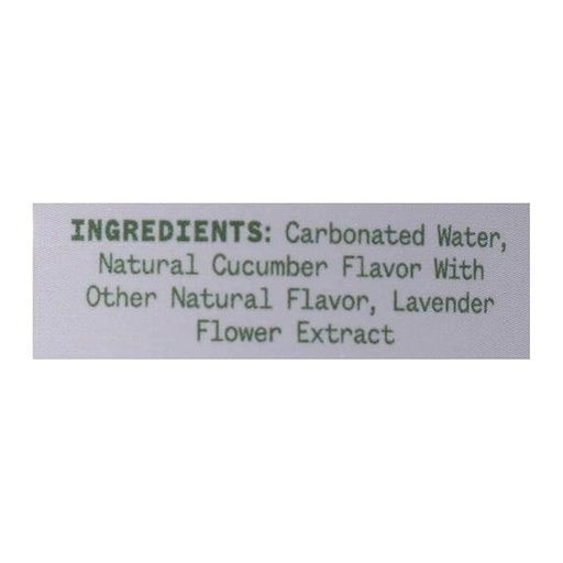 Lavender & Cucumber Sparkling Water 12oz
