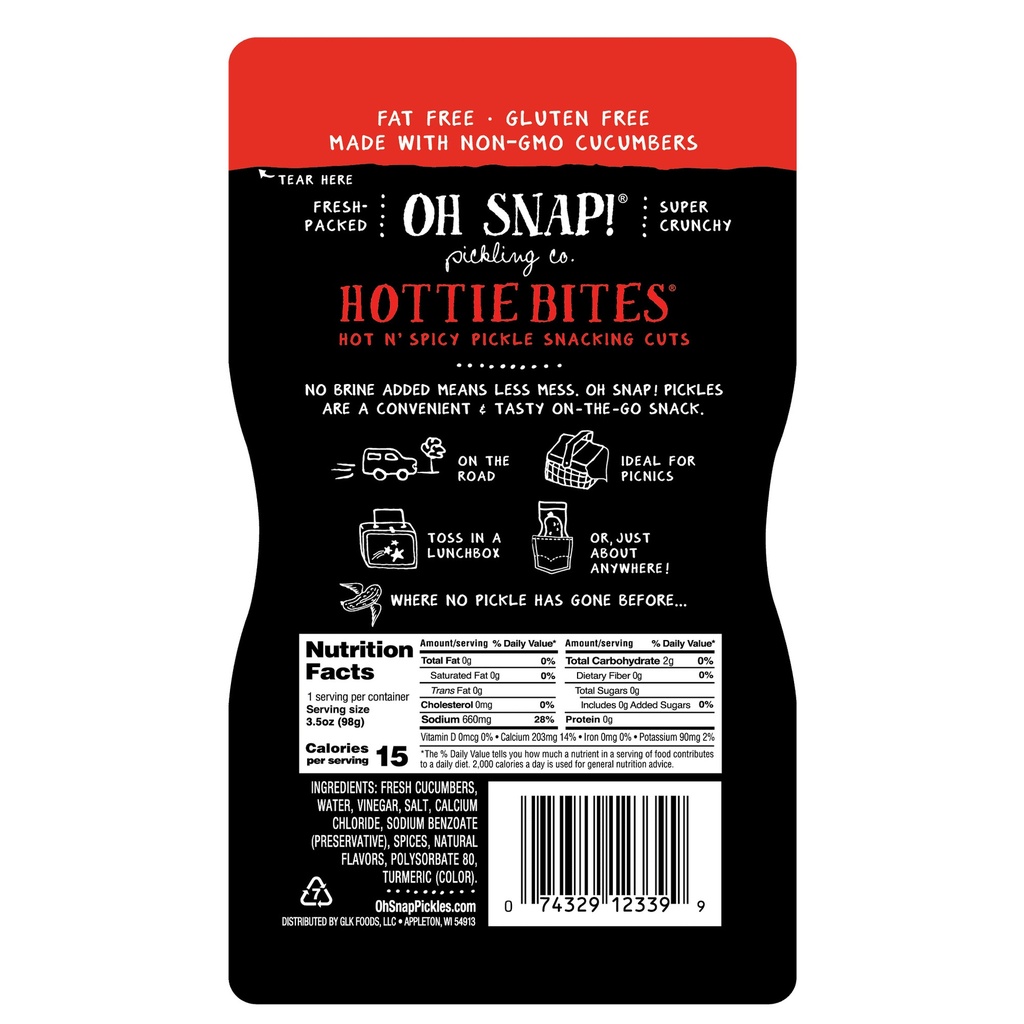 Hottie Bites Pickles 3.25fl oz