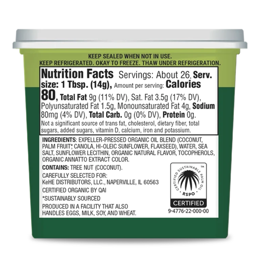 Cadia Spread Butter Vegan 13oz