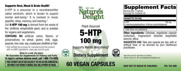 5-HTP 100 mg - 60 Vegan Caps