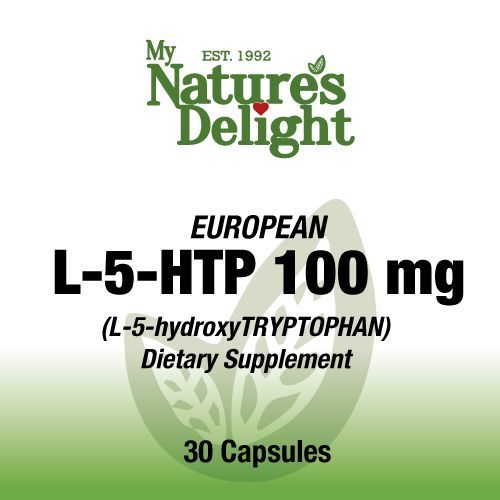 L-5-HTP 100 mg W/Vit C & B-6 - 30 Caps