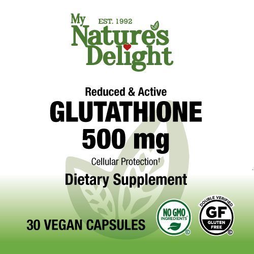 Glutathione 500 mg - Reduced & Active - 30 Vegan Caps
