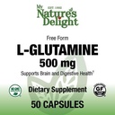 L-Glutamine 500 mg - 50 Caps