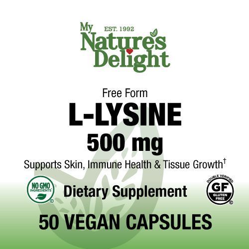 L-Lysine 500 mg - 50 Vegan Caps