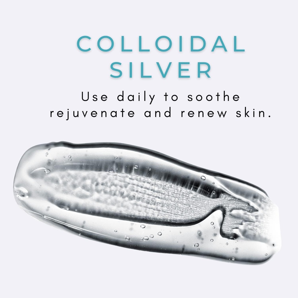 Silver Biotics Colloidal Silver Gel Nano-Silver 20 PPM Soothing Skin Gel | Versatile 1.5oz Gel for Skin Comfort and Wellness