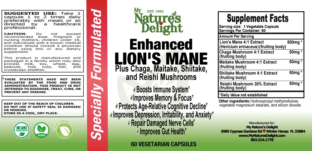 Enhanced Lion's Mane Plus - 60 Veg Caps