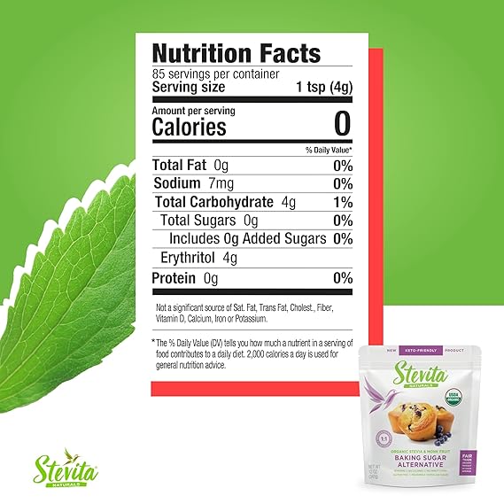 Organic stevia & Monkfruit 12oz