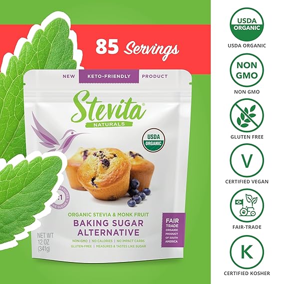 Organic stevia & Monkfruit 12oz