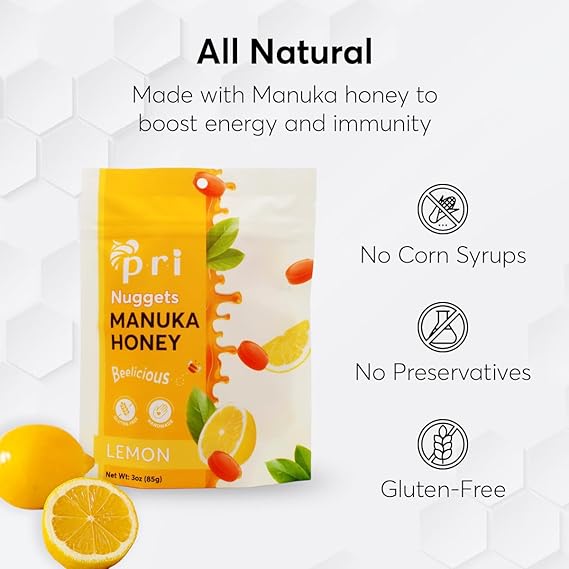 Manuka Honey Lemon Nuggets 3.5oz