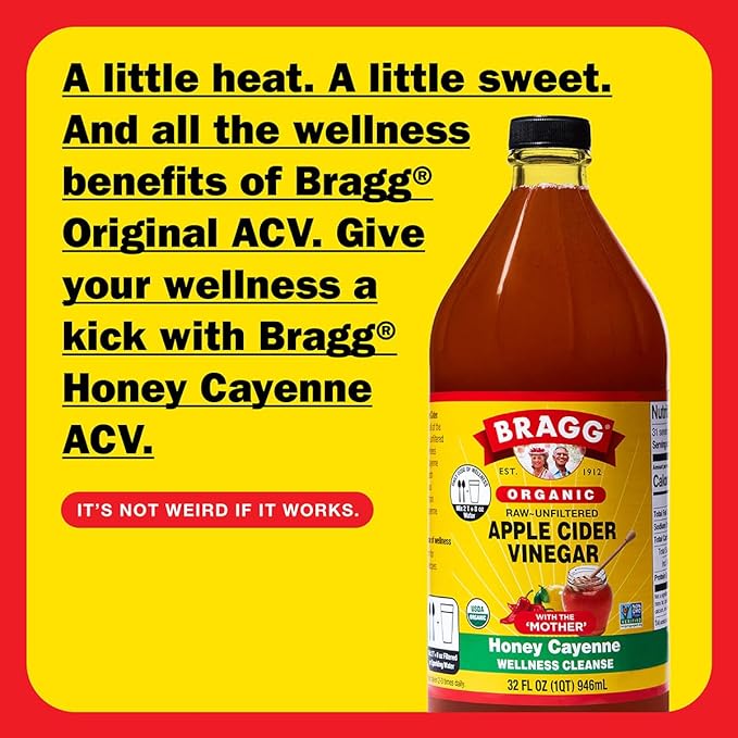 Organic Apple Cider Vinegar Honey Cayenne Cleanse 32oz