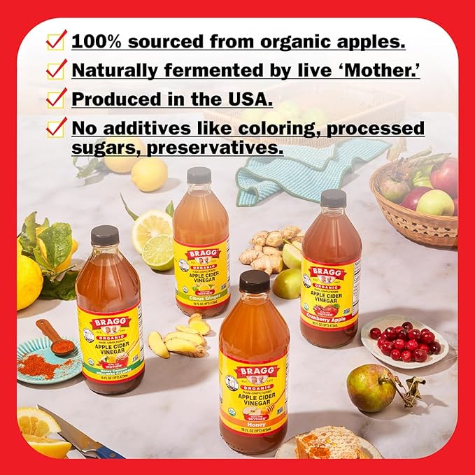 Organic Apple Cider Vinegar Honey Cayenne Cleanse 32oz