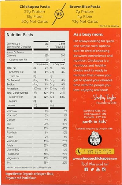 Chickpea Pasta Shells 8oz
