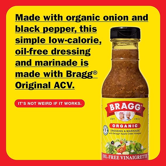 Organic Apple Cider Vinaigrette Salad Dressing Oil-Free 12oz