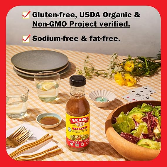 Organic Apple Cider Vinaigrette Salad Dressing Oil-Free 12oz