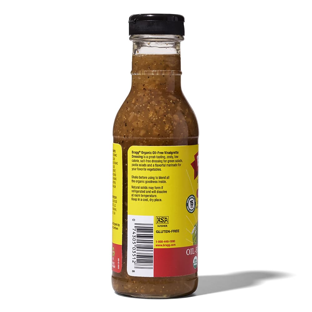 Organic Apple Cider Vinaigrette Salad Dressing Oil-Free 12oz