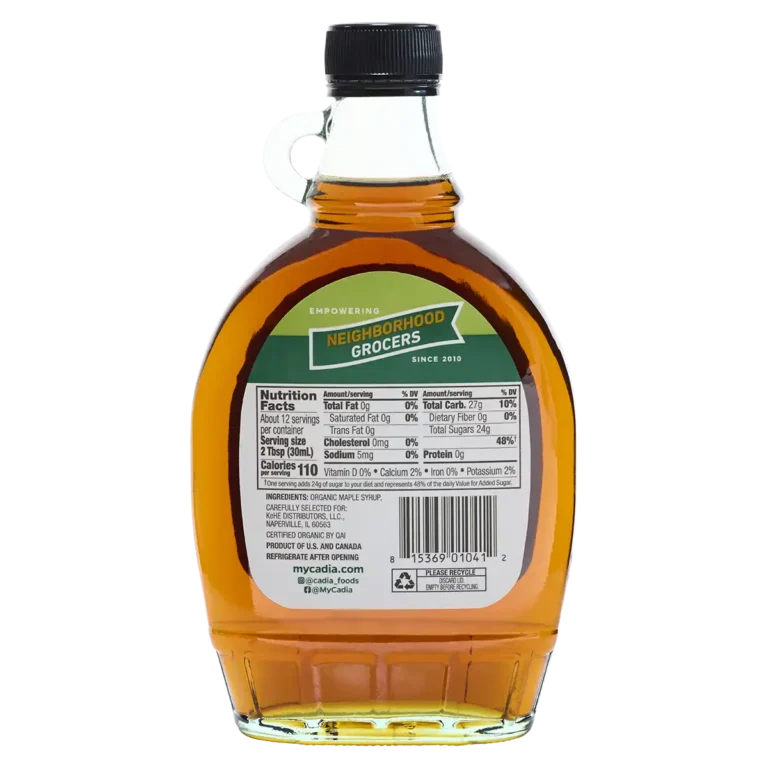 Organic Maple syrup Grade A 12oz