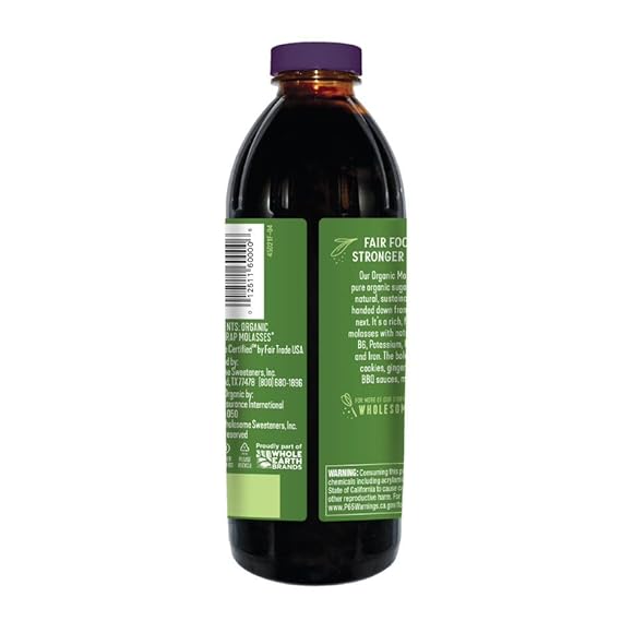 Organic Black Molasses Unsulphured 16oz