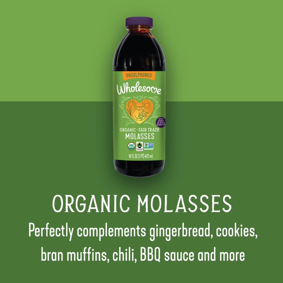 Organic Black Molasses Unsulphured 16oz