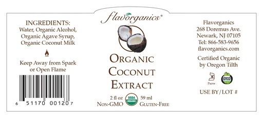 Coconut Extract Organic 2oz